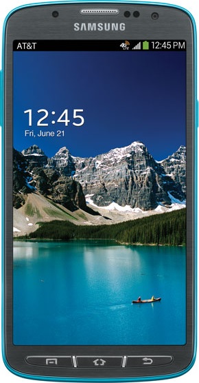 實際尺寸圖像 Samsung Galaxy s4 Active 。