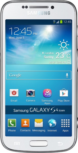 實際尺寸圖像 Samsung Galaxy s4 zoom 。