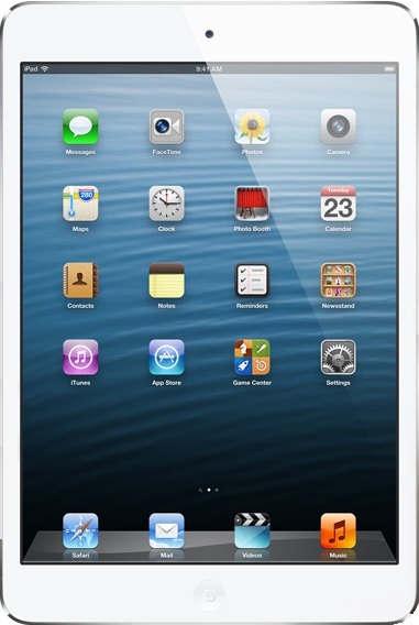 Actual size image of  iPad Mini .
