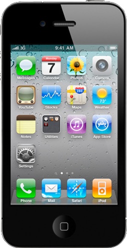 Imagen a tamaño real de  iPhone 4s / 4 .