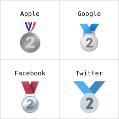 Medalha de prata emoji