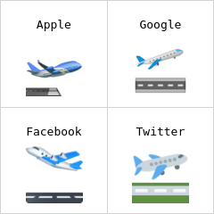 Avião decolando emoji