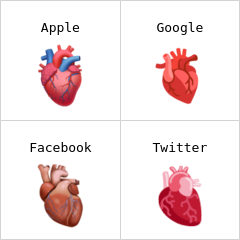 Anatomical heart emoji