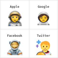 Kosmonaut/kosmonautka emodži