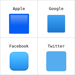 Quadrato blu Emoji