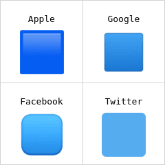 Blue square emoji