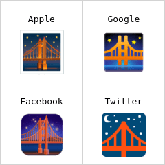 Ponte à noite emoji