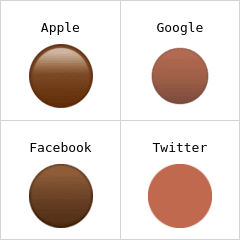 Brown circle emoji