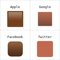 Brown square emoji