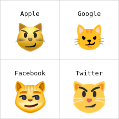 Verwegen lächelnde Katze Emoji