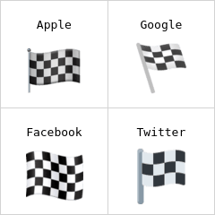 Chequered flag emoji