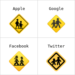 Børn krydser vej emoji