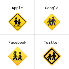 Children crossing emoji