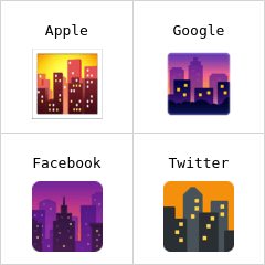 Città al tramonto Emoji