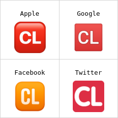 Großbuchstaben CL in rotem Quadrat Emoji