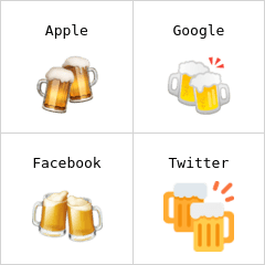 Clinking beer mugs emoji