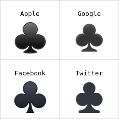 Palo de tréboles negro Emojis