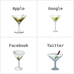 Cocktail glass emoji