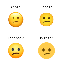 Confused face emoji