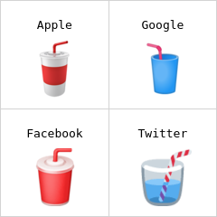Cup with straw emoji