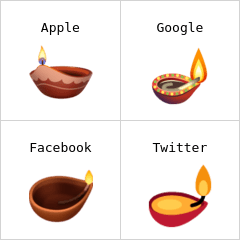 Lâmpada de óleo emoji