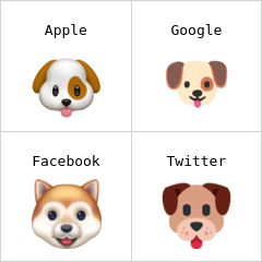 Rosto de cachorro emoji