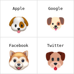 Rosto de cachorro emoji