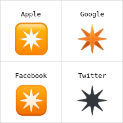 Achtstrahliger Stern Emoji