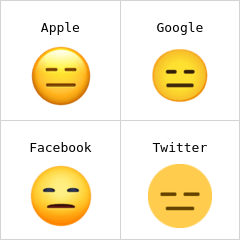 Cara inexpresiva Emojis