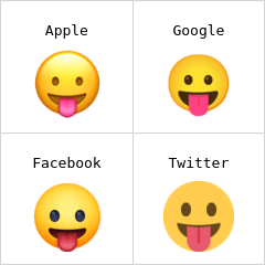 Face with tongue emoji