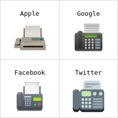 Máquina de fax Emojis