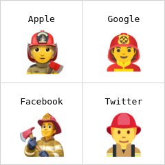 Feuerwehrmann/-frau Emoji
