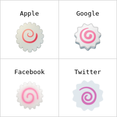 Fish cake with swirl emoji