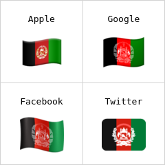 Bandiera dell'Afghanistan Emoji