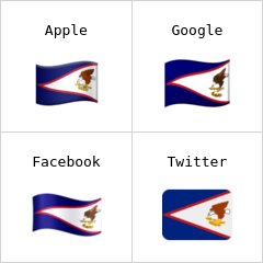 Flagge von Amerikanisch-Samoa Emoji