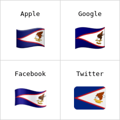 Flagge von Amerikanisch-Samoa Emoji