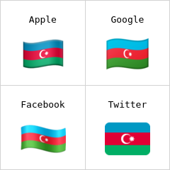 Flagge von Aserbaidschan Emoji