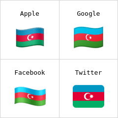 Azerbaycan Bayrağı emoji