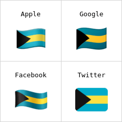 Bandeira das Bahamas emoji