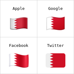Flagge von Bahrain Emoji