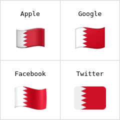 Flagge von Bahrain Emoji