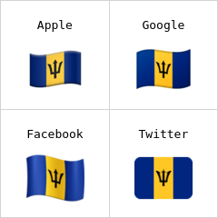 Bandiera del Barbados Emoji