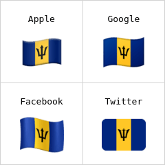 Flagge von Barbados Emoji