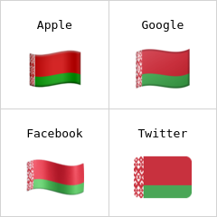 Beyaz Rusya Bayrağı emoji