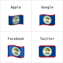 Bandiera del Belize Emoji