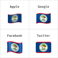 Flagge von Belize Emoji