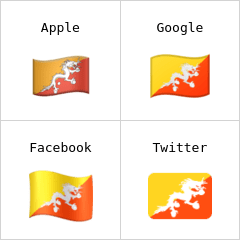 Flagge von Bhutan Emoji