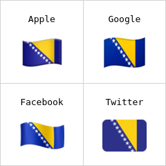 Flagge von Bosnien und Herzegowina Emoji
