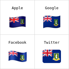 Bandiera delle Isole Vergini britanniche Emoji