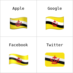 Flagge von Brunei Emoji